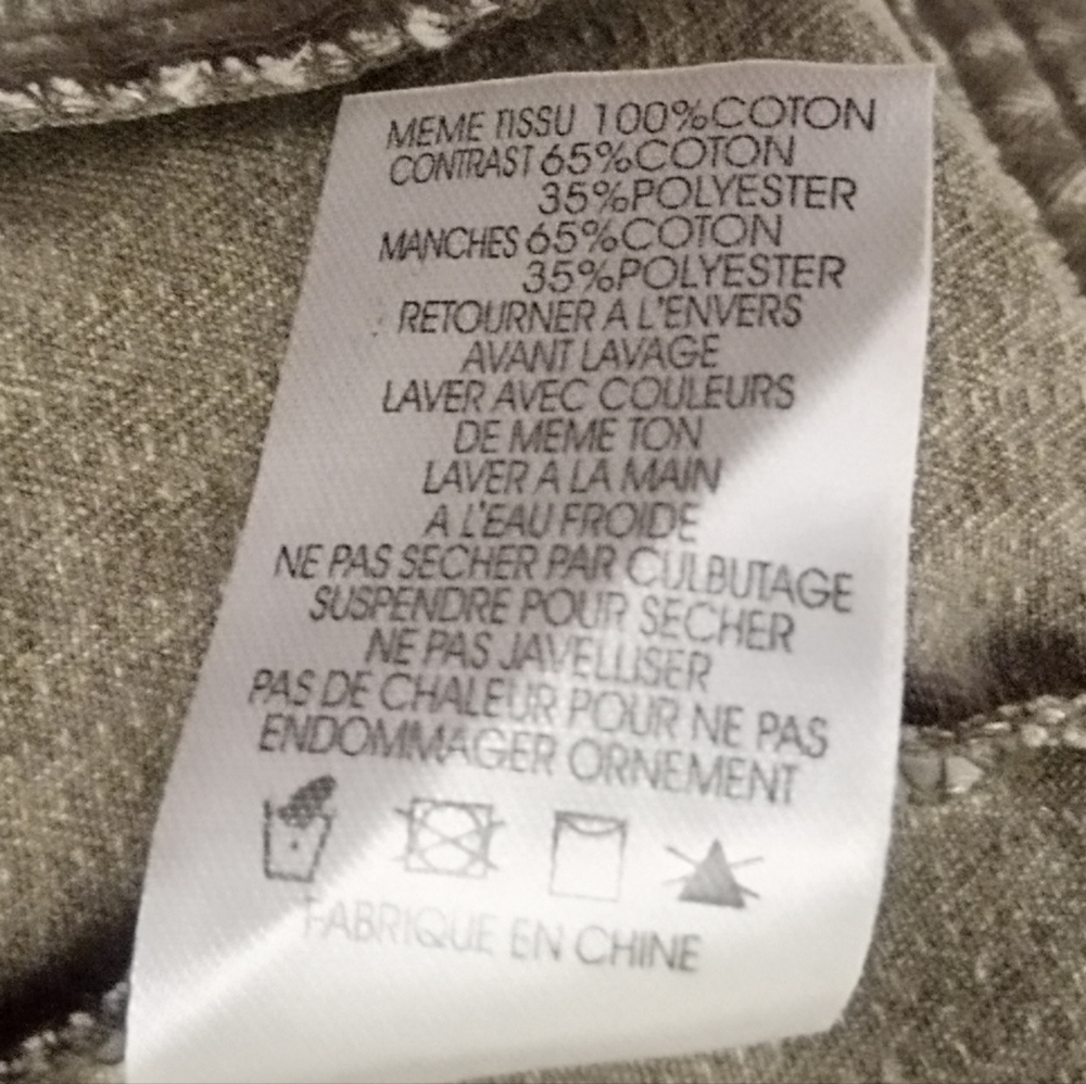 Miss Me Olive Green Jacket (1258) - Picture 7 of 10